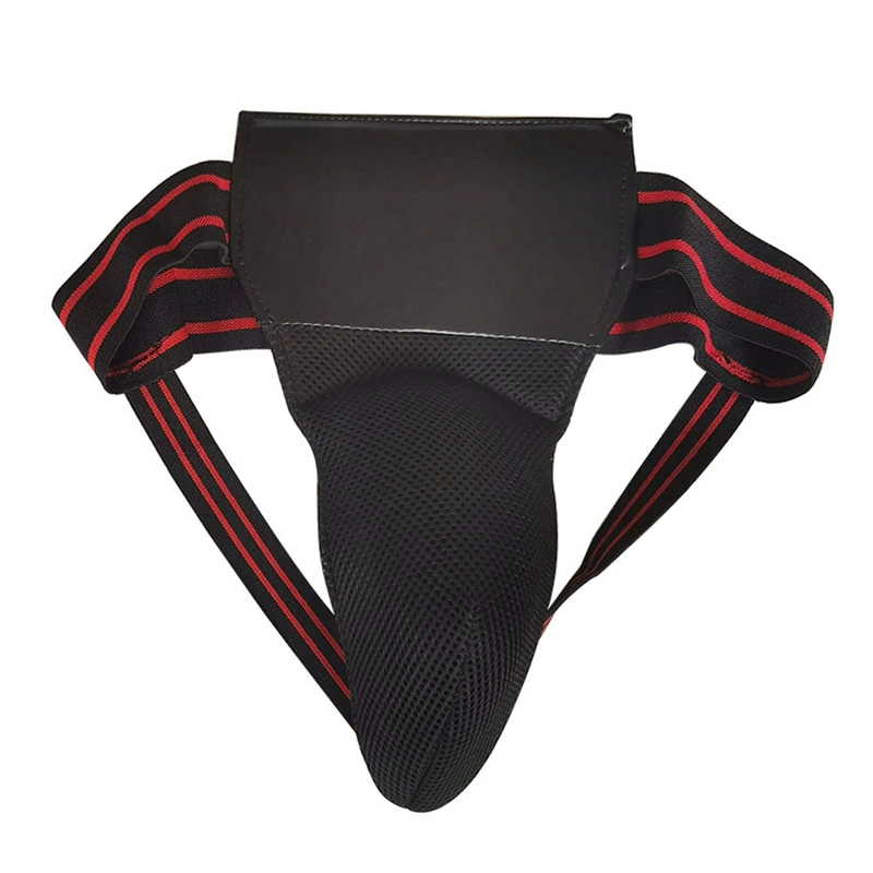 Groin Protector For Boxing, Taekwondo, Kickboxing, For Martial Arts Training, Men Jockstrap Abdominal Protector Black