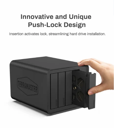 TERRAMASTER F4-212 4  NAS  ھ CPU, 2GB DDR4 RAM, Ʈũ  丮,  Ŭ (ũ)  HDD: 