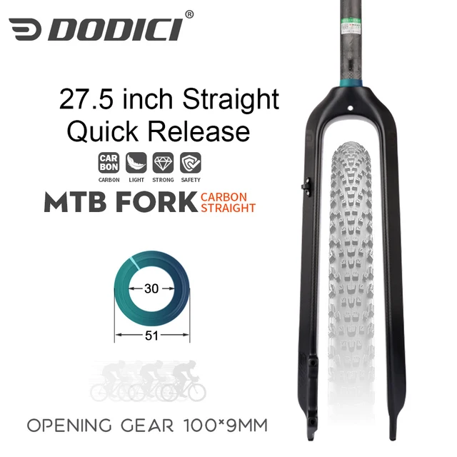 Full Carbon Fiber Mountain Bike Front Fork 26 27.5 29 inch MTB