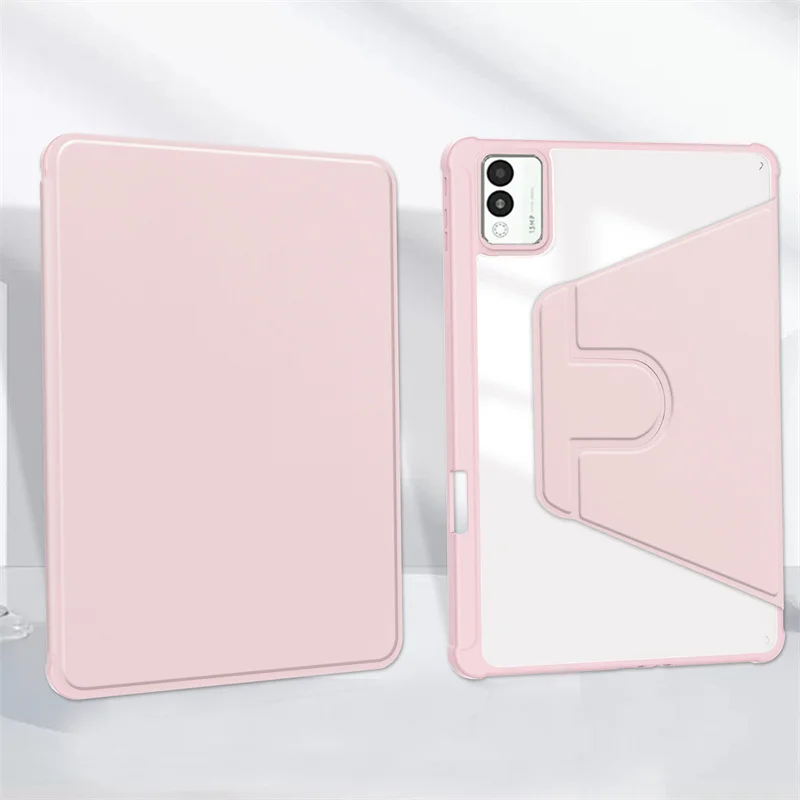 360 Rotating Acrylic Hard Stand Cover with Pencil Holder
