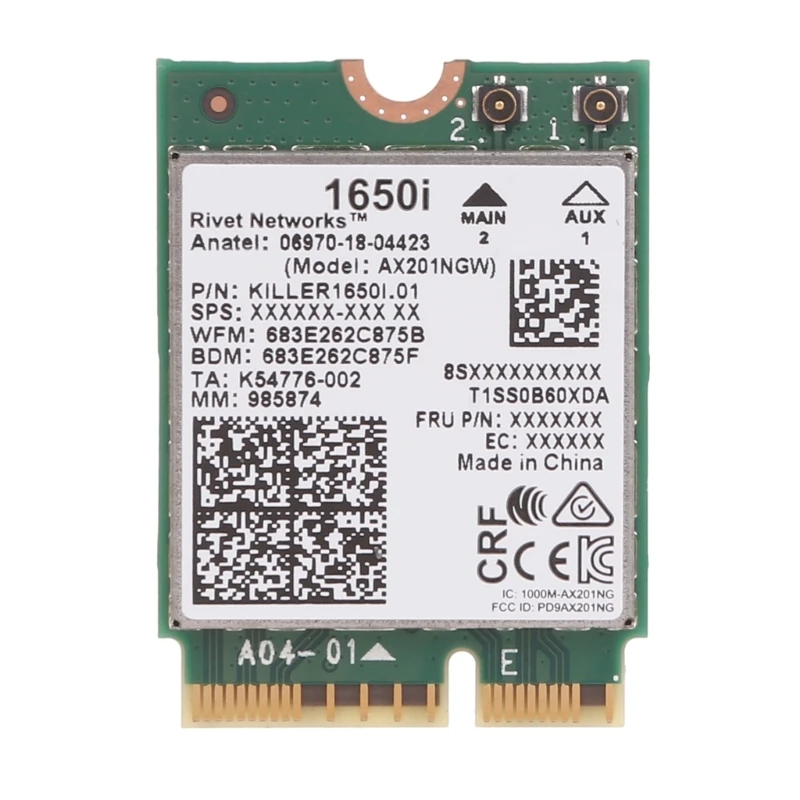 

Killer 1675i двухдиапазонный 2,4 Гбит/с Wi-Fi 6 карт Bluetooth-совместимый 5.0 беспроводной высшее качество