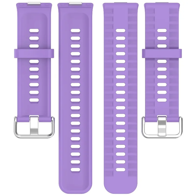 Enhanced Soft Silicone Strap for Smartwatches - Fashionable, Breathable, and Comfortable Bracelet