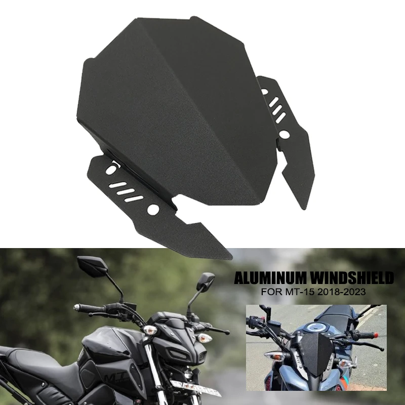 For YAMAHA MT-15 Motorcycle Accessories Windshield Aluminum