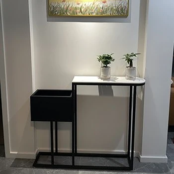 Tavoli Console dal Design Unico e Glamour, Tavolo d'Angolo Semplice in Stile Nordico, Moderna e Splendida Mesa De Entrada, Arredamento per Soggiorno