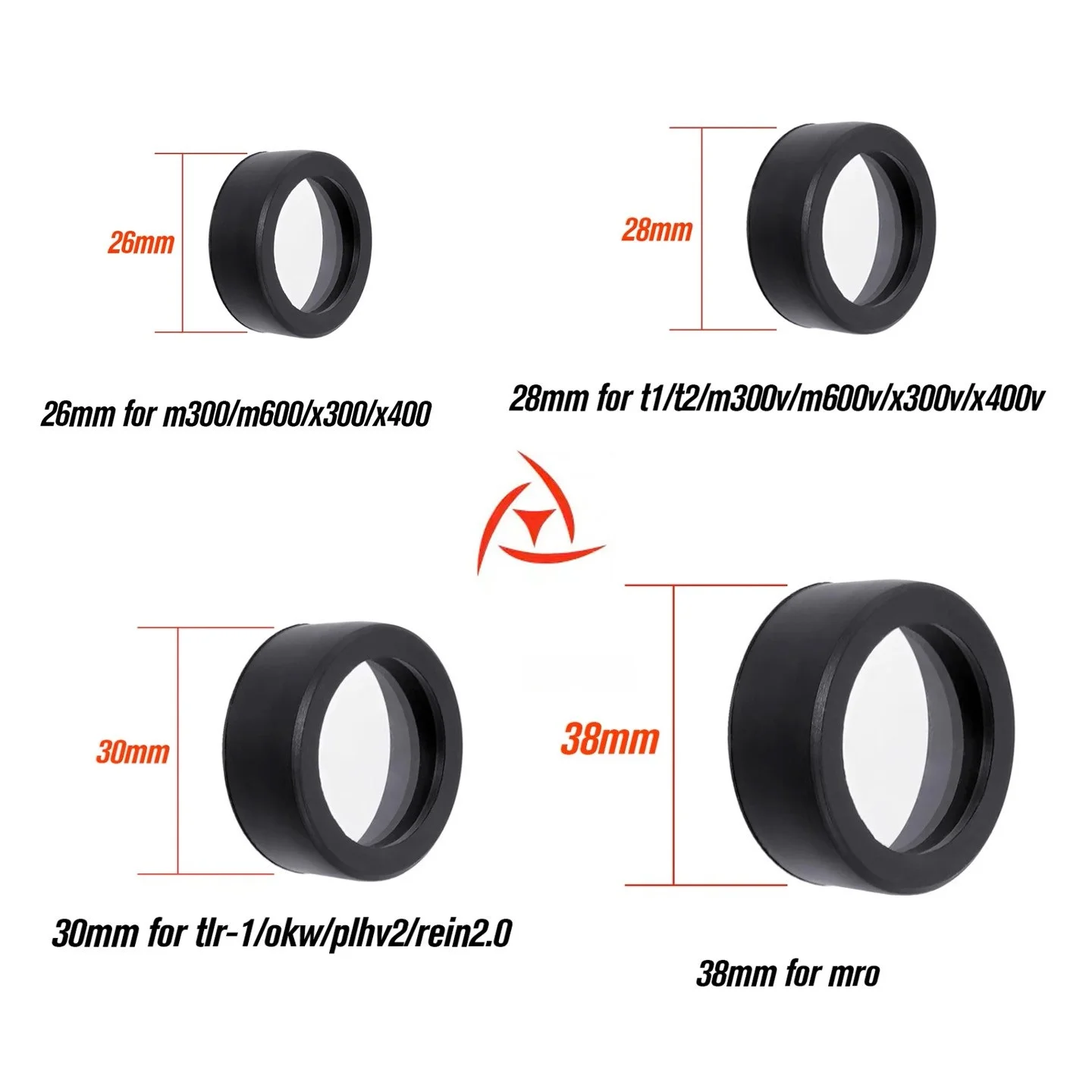 높은 보호 등급 폴리카보네이트 손전등 렌즈 쉴드 26283038mm 야외 캠핑 여행 조명용 방폭 커버