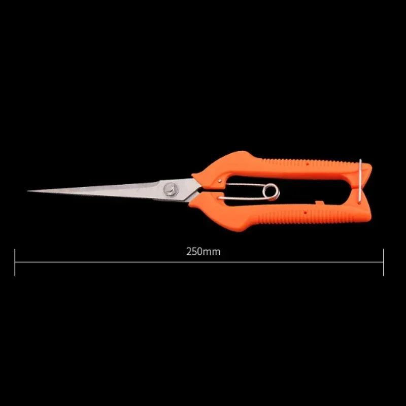 Orange Stainless Steel Garden Pruning Shears For Gardening