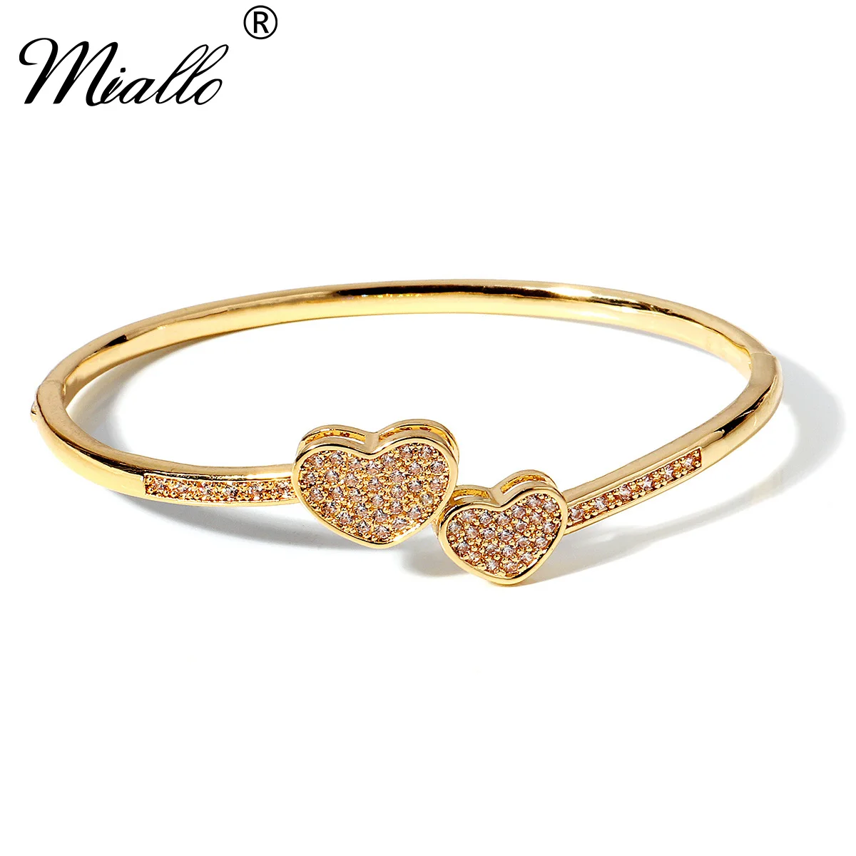 Jewelry Bracelet Miallo Valentine's Day Element Trendy For Women Classic Stainless Steel Heart Daily Wear As Gifts