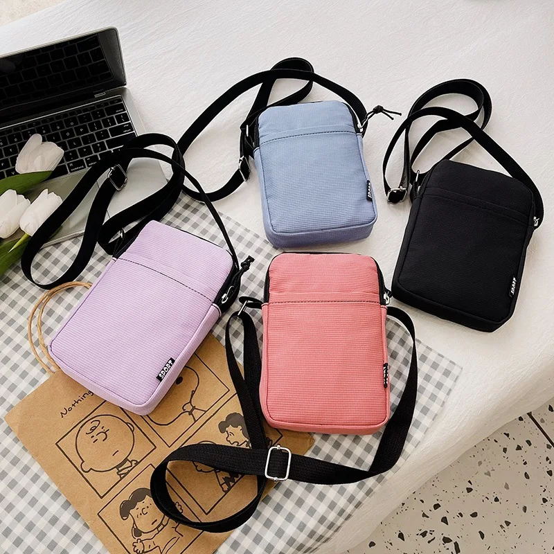 Mode Mobiele Telefoon Tas Dames Messenger Bag All-Match Mini Small Crossbody Bag Opknoping Nek Portemonnee Verticale Handtas