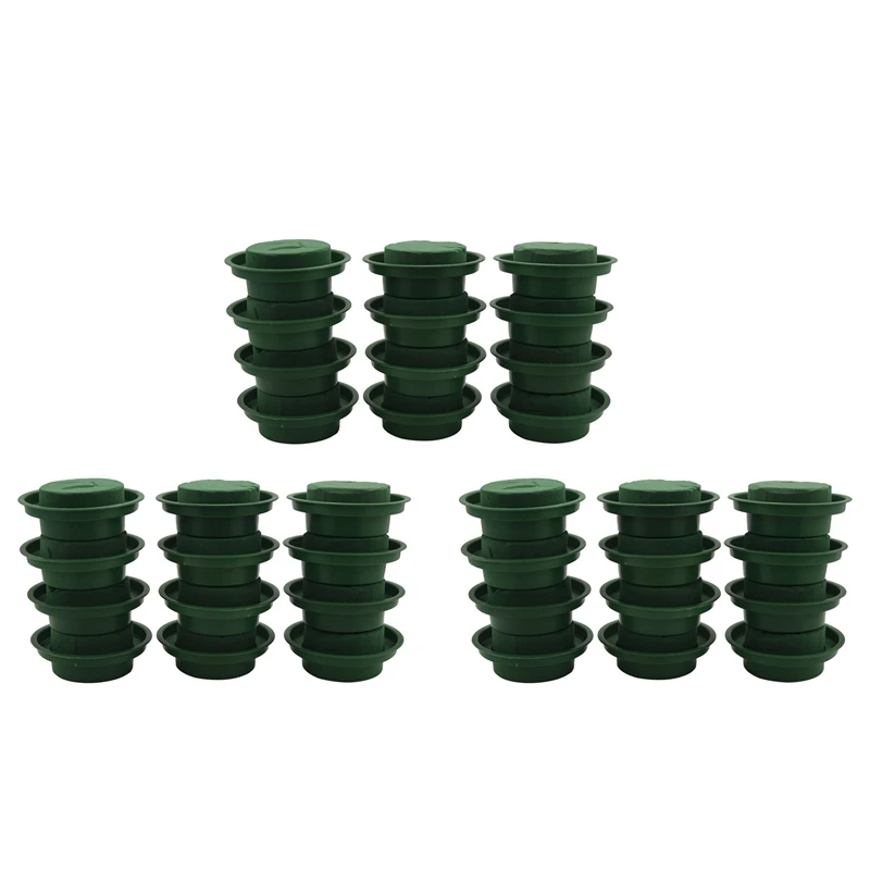 

DIY Flower Arrangement Kit Green Round Wet Floral Foam, Party Decoration (Flower Foam With Bowl, 36 Pieces)