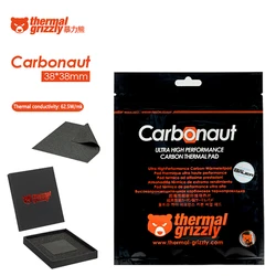 Premium Thermal Grizzly Carbonaut Carbon Thermal Pad - Non - Adhesive, Flexible & Reusable (38x38 0.2mm)
