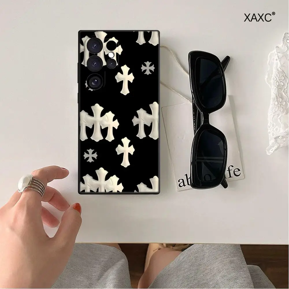 Luxury Cross Back Cover Phone Case - Premium TPU Soft Shell Design