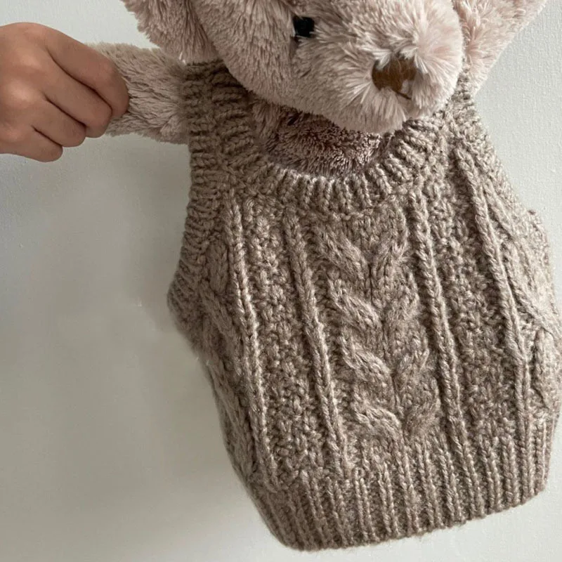 Children Vest Infant Baby Girl Knit Vest Sleeveless Sweater