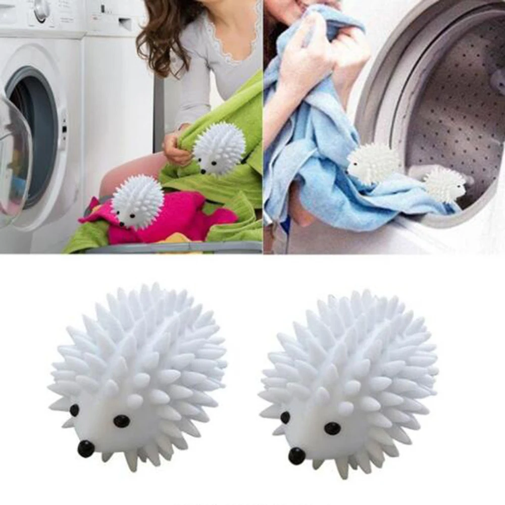 1PCS Reusable Hedgehog Laundry Balls Hair Grabs Washing Machine Drying Fabric Softener Ball For Home Clothes Cleaning Ball Tools