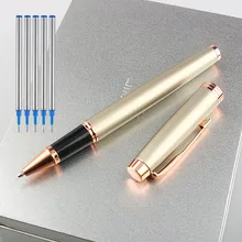 

New Luxury Metal Ballpoint Pen Office Executive Business Men Writing Gift Pen Buy PEN AND 5PCS refill choose Gift