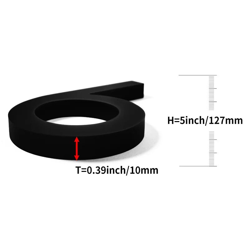 12cm #0-9 Alphabet A-C Modern House Number Door Home Road Address Mailbox Numbers for House Number Digital house number signs house numbers number plate door signs