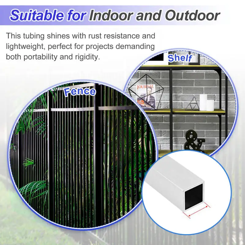 1PCS 304 스테인레스 스틸 사각 튜브 10-40mm 1mm 두께 250/300/500mm 길이, 부식 방지 광택 처리된 구조용 금속 파이프