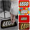 BANDAI Lego Logo Floor Mat Cheaper Anti-slip Modern Living Room Balcony Printed Bedside Mats 1