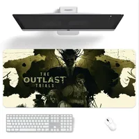 Horry Game The Outlast Trials Mouse Pad Computer Laptop Gaming Office Wrist Guard Non Slip Keyboard Pad 1