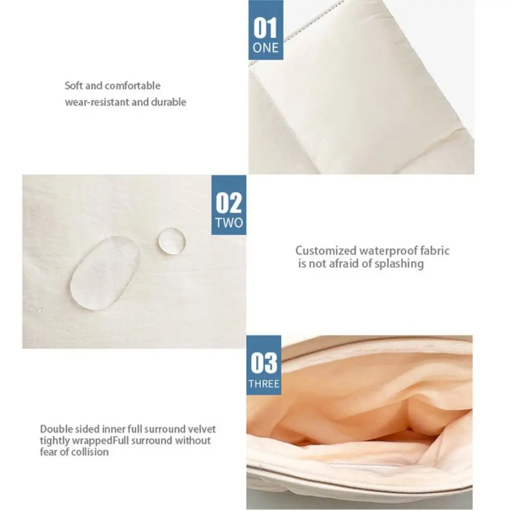 14 16 inch Pillow Laptop Sleeve Puffy Quilted Puffer Notebook Storage Bag Water Resistant Men Women Tablet Pouch Office School