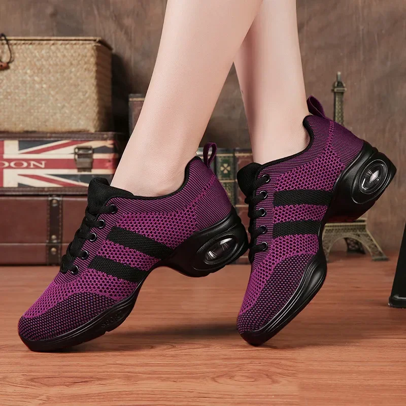 

Casual Sneakers Sports Soft Outsole Breath Dance Shoes Sneakers Woman Practice Shoes Modern Dance Jazz Shoes Feminino Zapatos