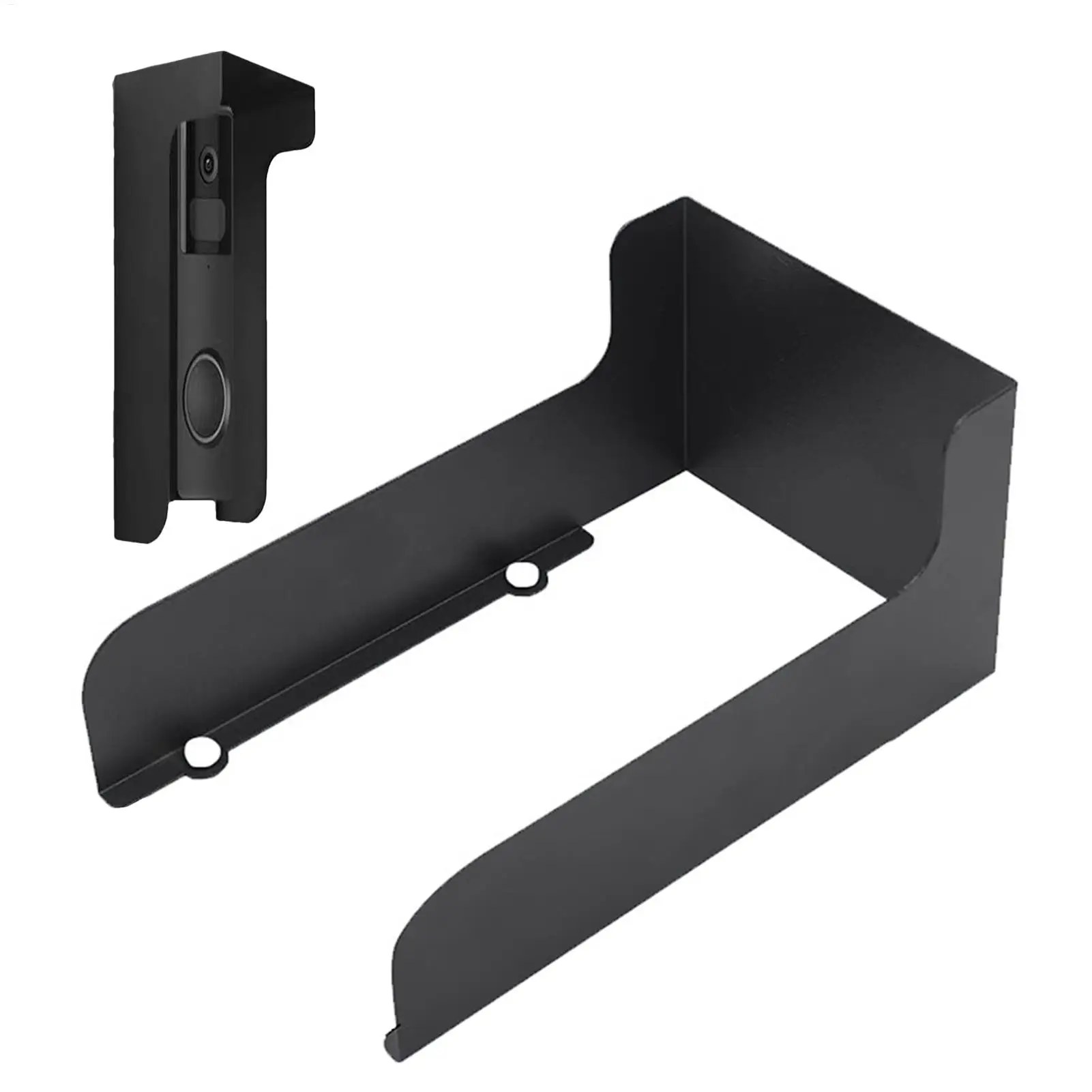 new Doorbell Rain Cover Ring Doorbell Anti-Glare Cover Steel Doorbell Weather-Blocking Cover Protection For Most Doorbells