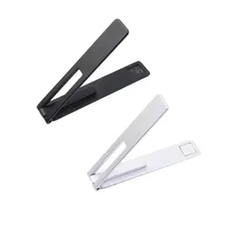 Magnetic Ultra Thin Foldable Metal Alloy Phone Stand (1 Black 1 Silver)