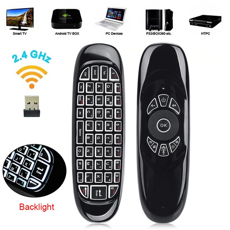 clavier de télécommande sans fil air android tv anglais