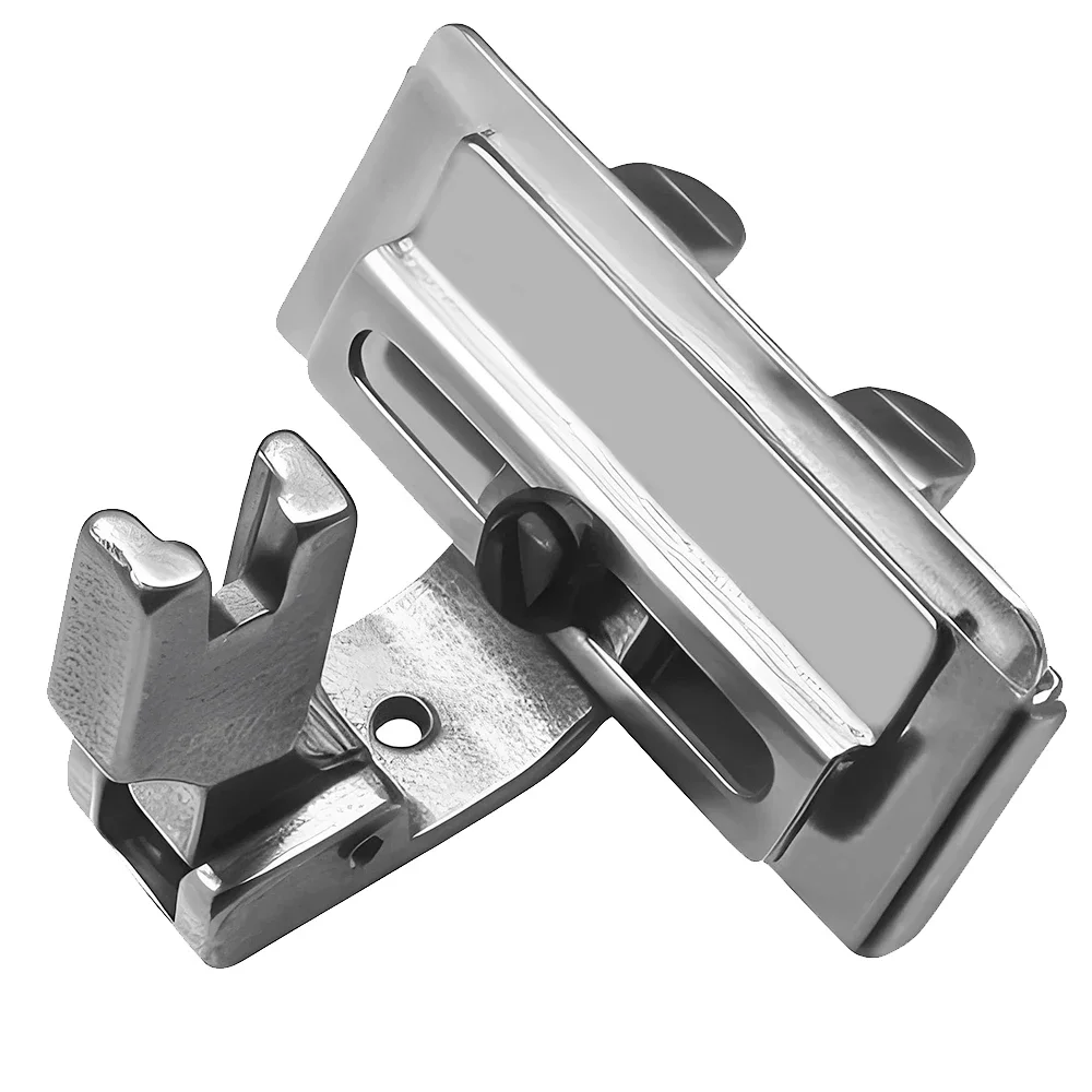 1Pcs S10A Left Right Adjustable Lace Tape Guide Presser Foot ,For Connect Lace Elastic Webbing Industrial Sewing Machine Parts