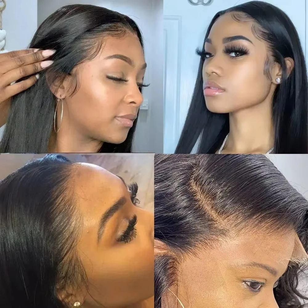 13x4 Bone Straight Lace Front Wig 30 40 Inch Lace Front Human Hair Wigs For Women 13x6 Brazilian Hair Wigs 360 Frontal Wig