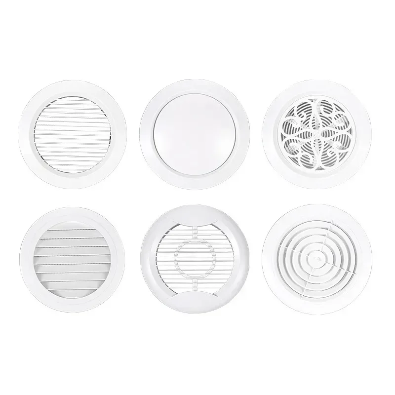 Round Air Vent Louver Grille Cover Outlet Adjustable Exhaust Vent Ducting Ventilation Grilles 75/100/125mm Air Cover air vent grille ventilation grille air vent cover ducting ventilation cover