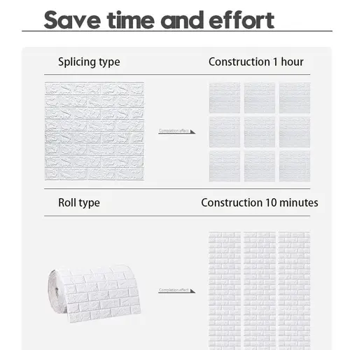 3D Foam Brick Wall Panels Stickers Self Adhesive Waterproof Living Room Wallpaper Wall Decal Home Decor Wallcovering TV Backdrop - Image 5