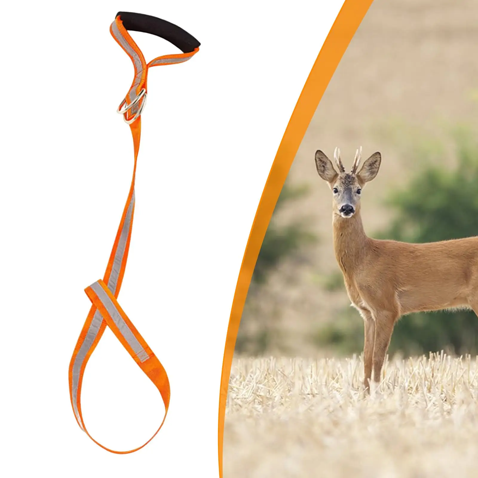 Deer Drag Durable with Comfortable Handle Multifunctional Portable Tow Rope for Farm Outdoor Equipment Hunting Accessories