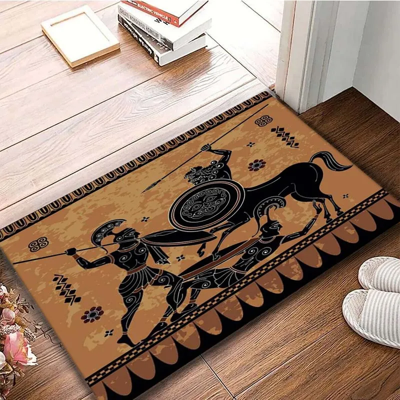 

Ancient Greece Centaur Greek Mythology Area Rug Home Living Room Soft Non-Slip Carpet Prayer Retro Home Decor Prayer Rug