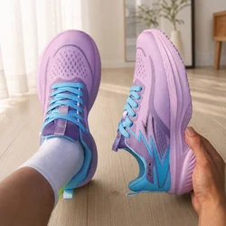 Men's Wide Toe Breathable Athletic Sneakers - Lightweight & Comfortable Running Shoes for Outdoor Training (PURPLE)