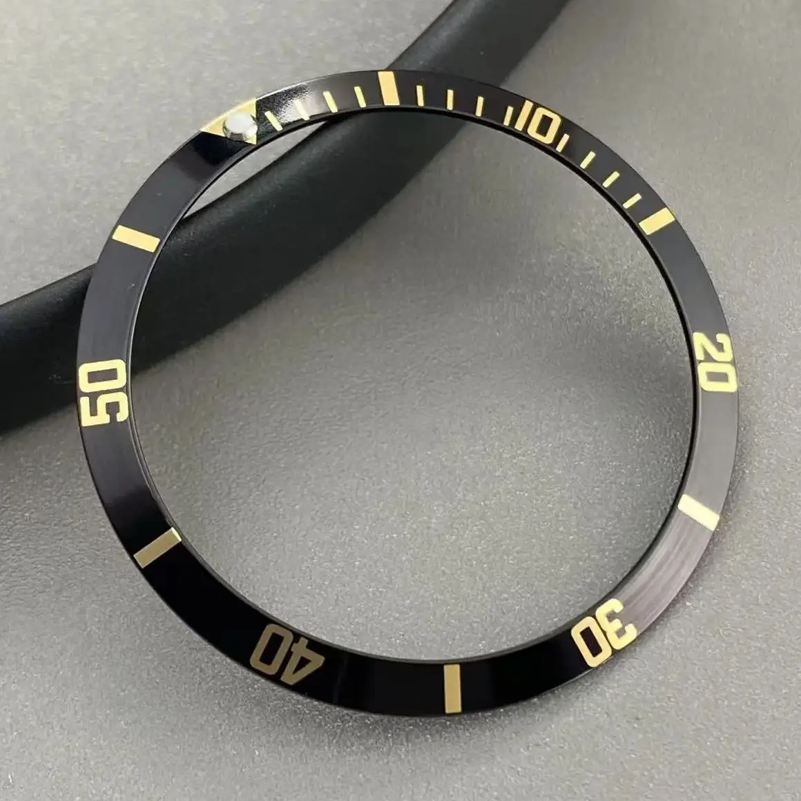 Vintage 36.5mm Aluminum Bezel Insert for 40mm Men's Watch Cases