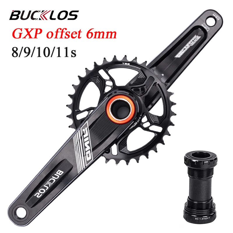 

BUCKLOS MTB Bike Crank GXP Direct Mount Cransket with BB 32T 34T 36T 38T Chainring 170/175mm Crank Arm for Sram 8/9/10/11S