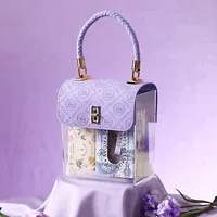Luxury Acrylic Wedding Accompaniment Organizer Creative Handbag Cosmetic Organizer Holiday Gift Packaging Reuse Gift Boxes 2
