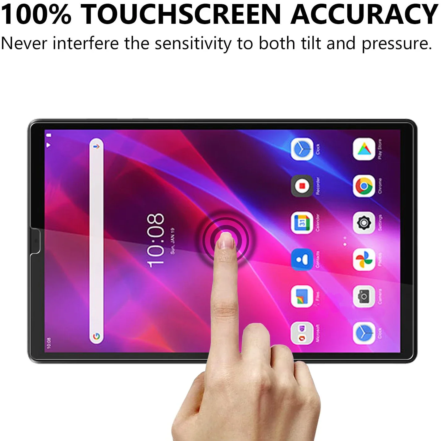 Screen Protector For Lenovo Tab K10 10.3' Tablet Protective Film Tempered Glass For Lenovo Tab K10 TB-X6C6F TB-X6C6X TB-X6C6NBF 4