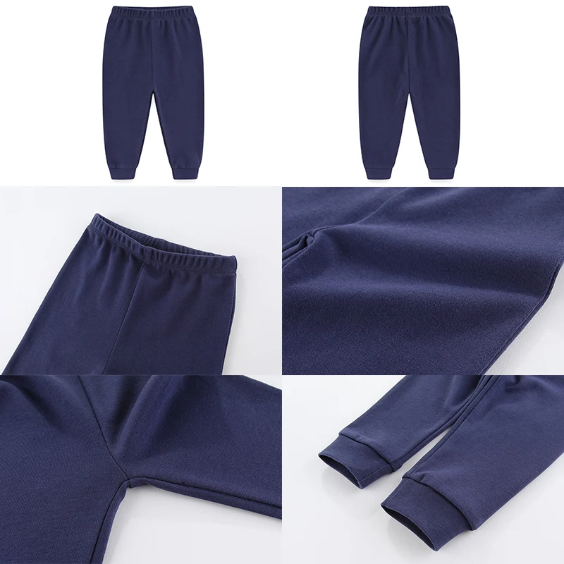 Unisex Solid Color 4Pieces Newborn Pants 100%Cotton Baby Boy Trousers 0-24M Printing Casual Baby Girl Pants Autumn 5