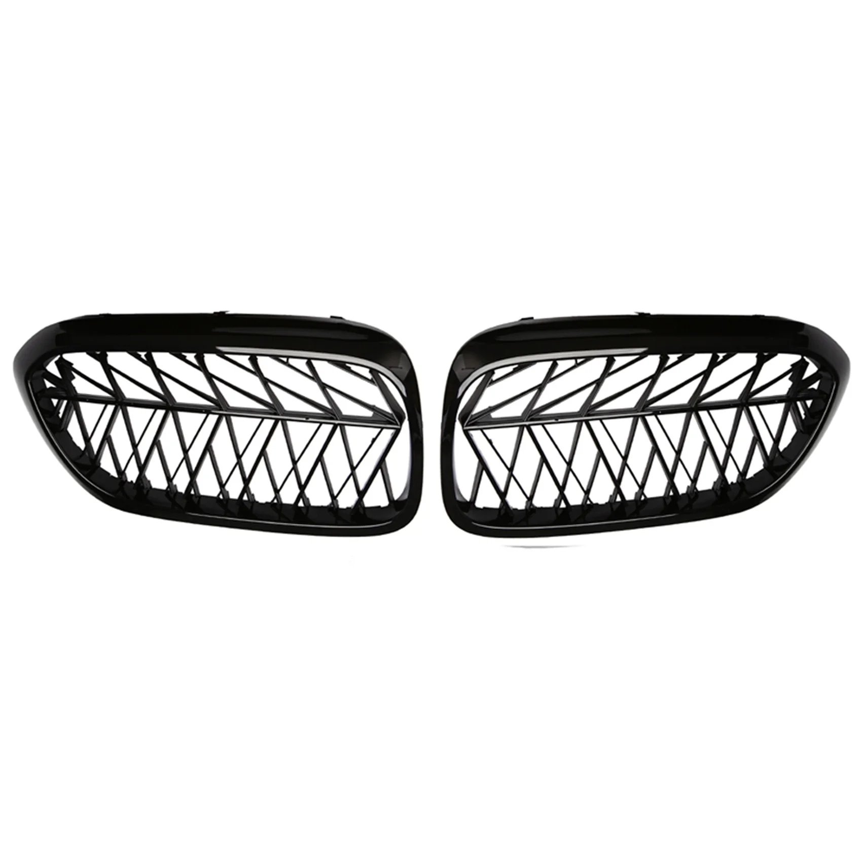 

Car Front Grille Kidney Grill Slat for BMW 5 Series G30 G31 G38 F90 M5 2018 2019 Gloss Black ABS Plastic