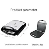 Electric Sandwich Maker Large Panini 1400W Cooking Kitchen Appliance Breakfast Waffle Maker Anti Stick Coated Sheet 1