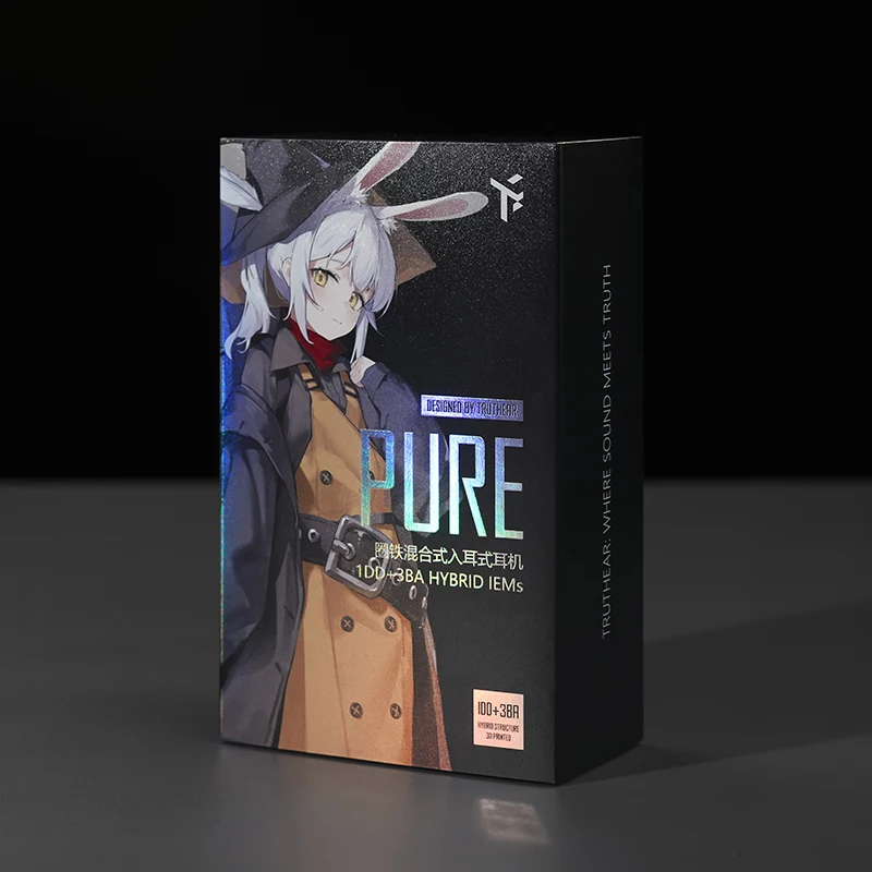 TRUTHEAR PURE イヤホン 1DD + 3BA ハイブリッド有線インイヤー