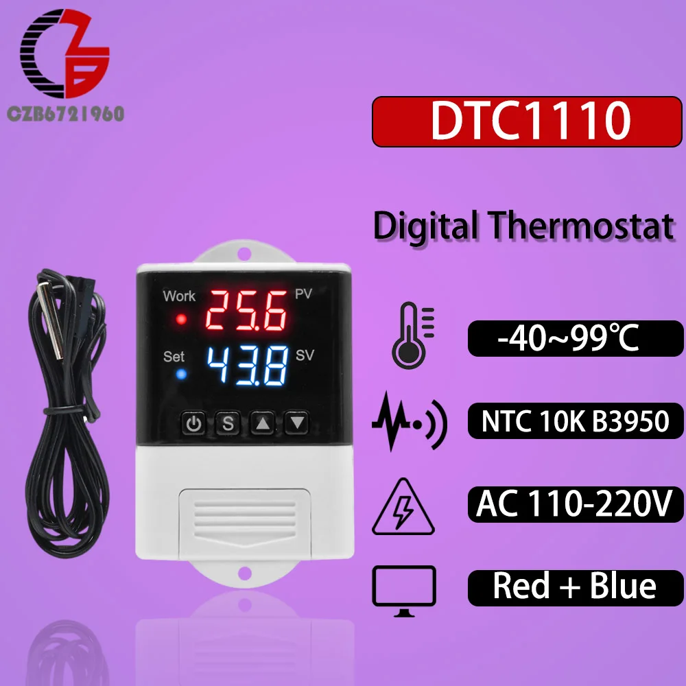 Smart WiFi Digital Climate Control Thermostat with Humidity Regulation