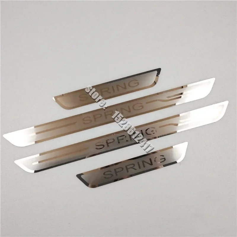 

For 2021 2022 Dacia SPRING Door Sill Threshold Pedal Cover Trims Stainless Steel Scuff Plate Door Sill Protector Car Accessories