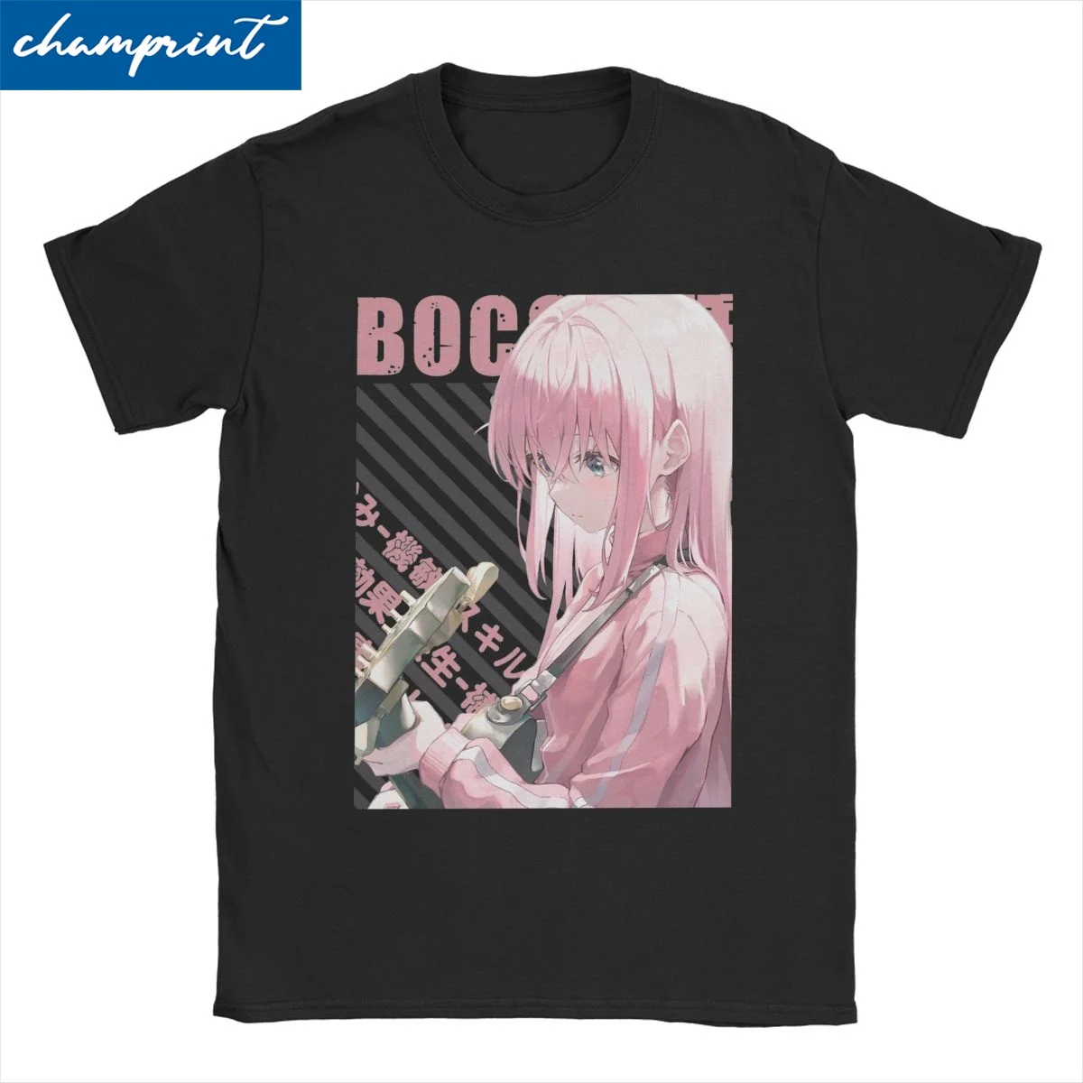 

Bocchi The Rock Hitori Gotou T-Shirt for Men Women Anime Vintage Pure Cotton Tees O Neck Short Sleeve T Shirt Plus Size Clothing