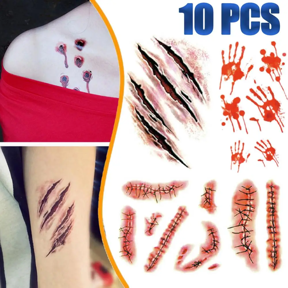 Zombie Bite Mark Easy: The Realistic Halloween Tattoo That Transforms Any  Costume in Minutes, image size:1000x1000