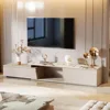 Extendable TV Stand for TVs Up to 100", Modern Entertainment Center with 3 Drawers Storage, Faux Marble Media Console for Livin 3