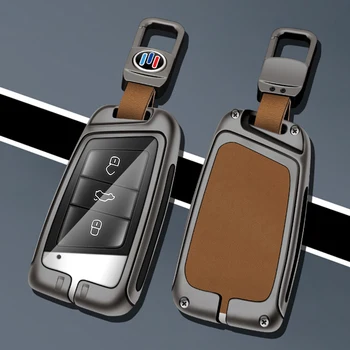 Custodia per chiave a distanza per auto in lega di zinco Shell per VW Volkswagen Magotan Passat B8 Golf per Skoda Kodiaq Superb A7 accessori per sedili