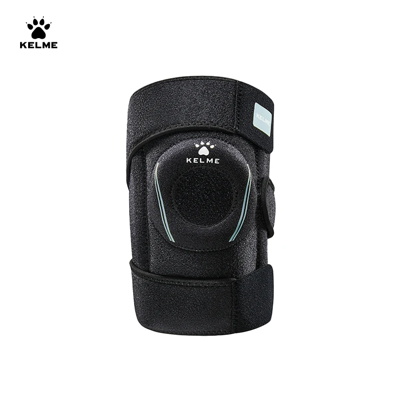 KELME Adjustable Elastic Knee Support Brace Men Pressurized Elastic Knee Pads Support Fitness Gear Basketball Volleyball Brace