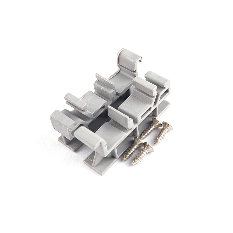 1 Set PCB 25mm DIN Rail Mounting Adapter Circuit Board Bracket Holder Carrier Clips DIN35 C45 43.5X10X19mm din rail din rail bracket